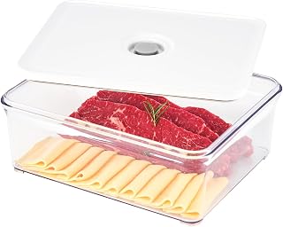 VAKUEN Premium Airtight Food Storage Containers, 4L(4.20qt) Smart One-Click Seal Lid, Patented Double Silicone Lining, 100% Leak Proof, BPA-FREE (Large Container 4.0)