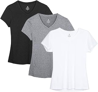 icyzone Women's Sports Short Sleeve T-Shirt Pack of 3