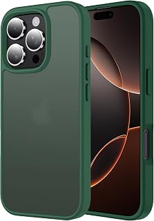 Aunote Compatible iPhone 16 Pro Case, Matte Translucent, US Military Standard, Shockproof, Durable, Wireless Charging, Yellowing Free, Fingerprint Prevention, Lightweight, Smartphone Case, iPhone 16