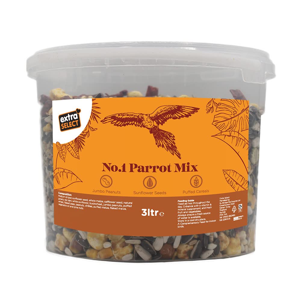 Extra Select No1 Parrot Mix Bucket 3ltr 1.5k