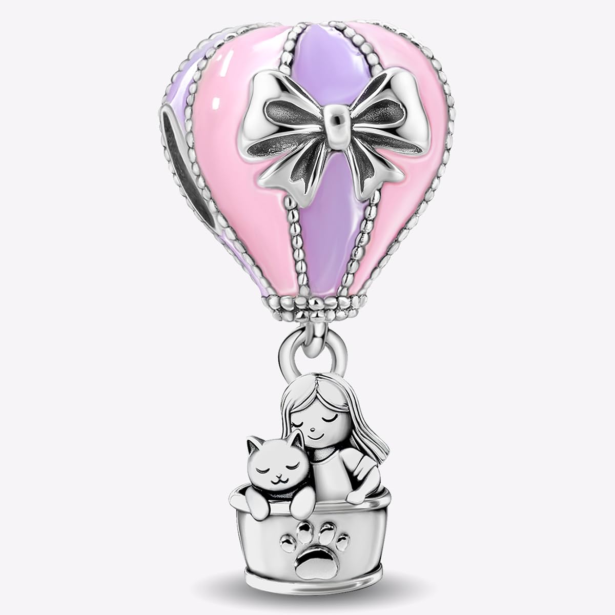 1pc Fashion Sterling Silver Series Cute Colors Beads DIY Matching Jewelry and Da