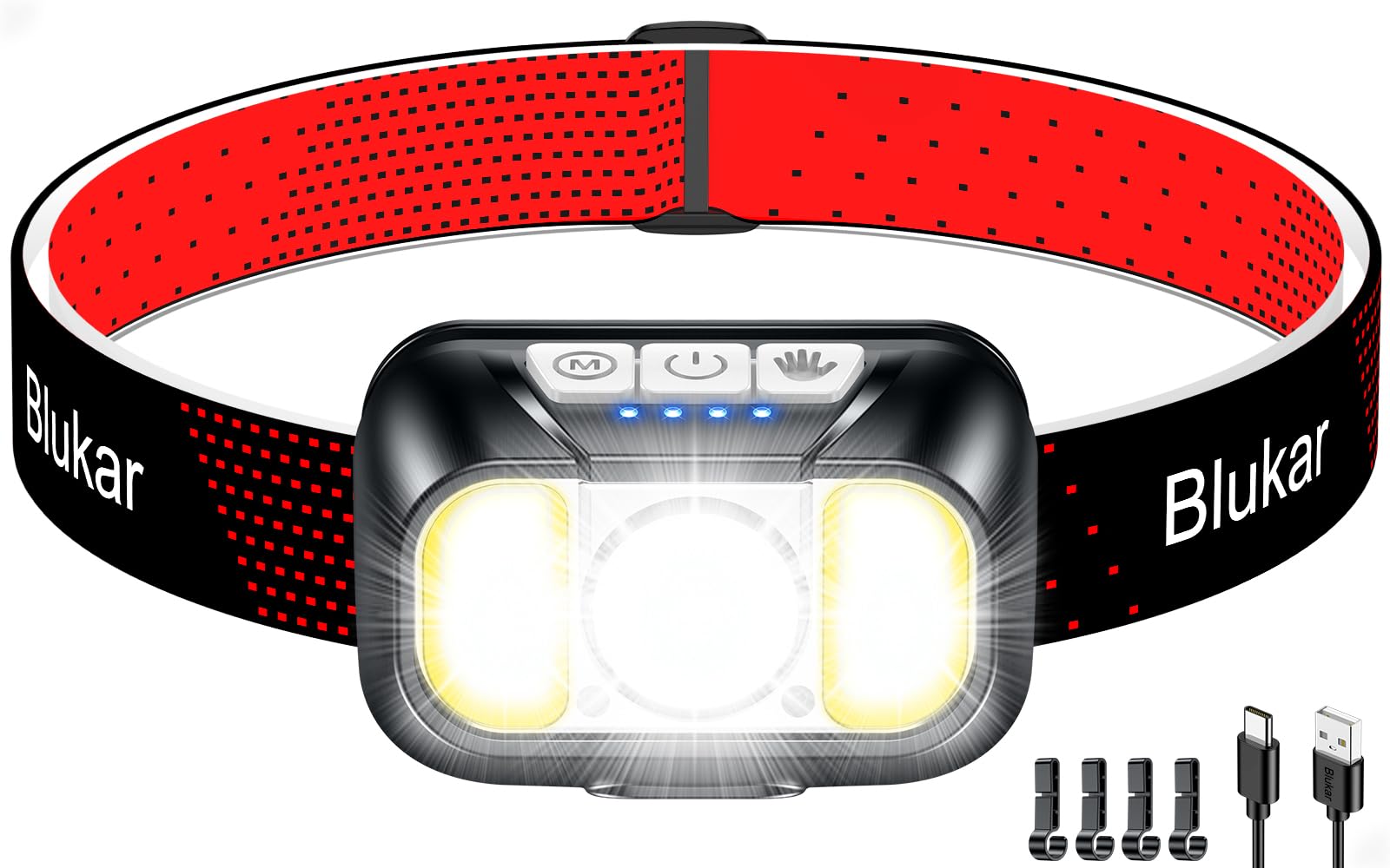 Blukar 2026 Gen 2 Head Torch Rechargeable, Super Bright Headlamp-10 Modes | Dimm