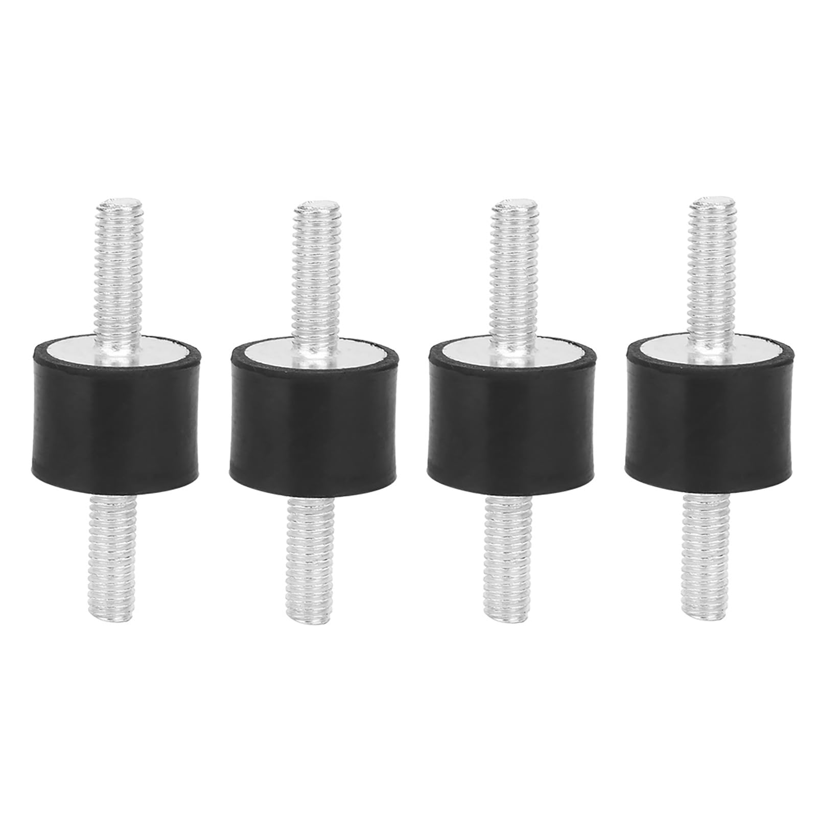 Moofey 4 Pcs M6 Rubber Anti Vibration Isolator Mounts, Male Shock Absorber Mount