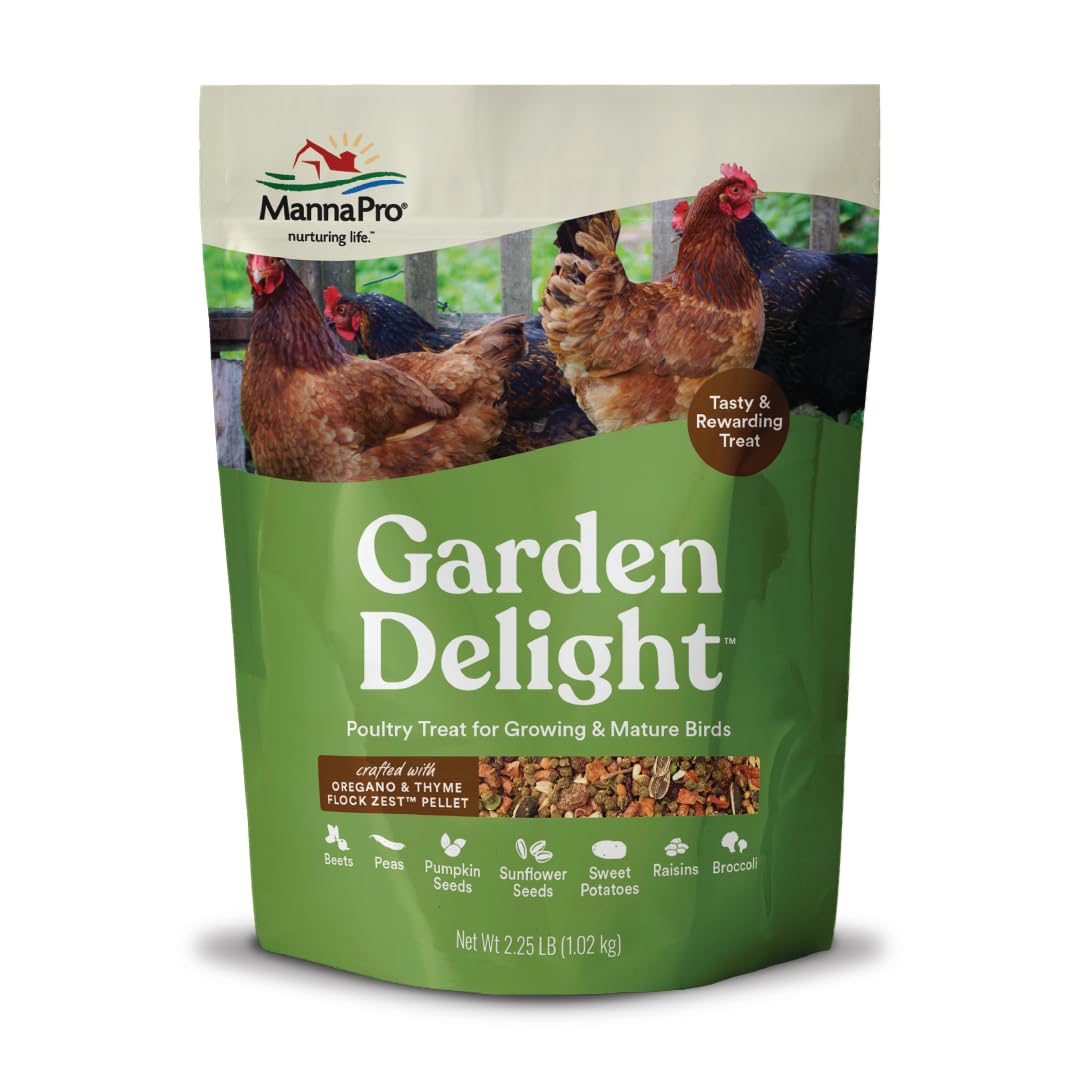 Manna Pro Garden Delight Chicken Treat with Vegetables & Herbs, 2.25 lb | Dried 