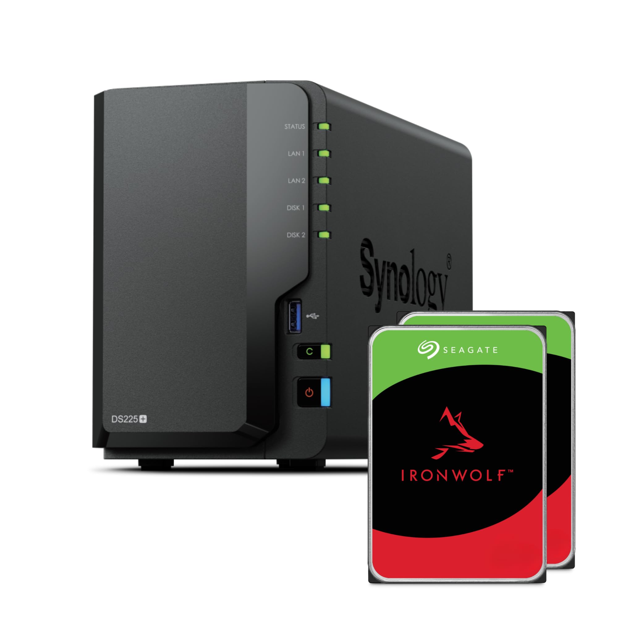 Synology DS225+ 2-Bay Diskstation NAS (Intel Celeron J4125 Quad-Core, 2 GB Non-E