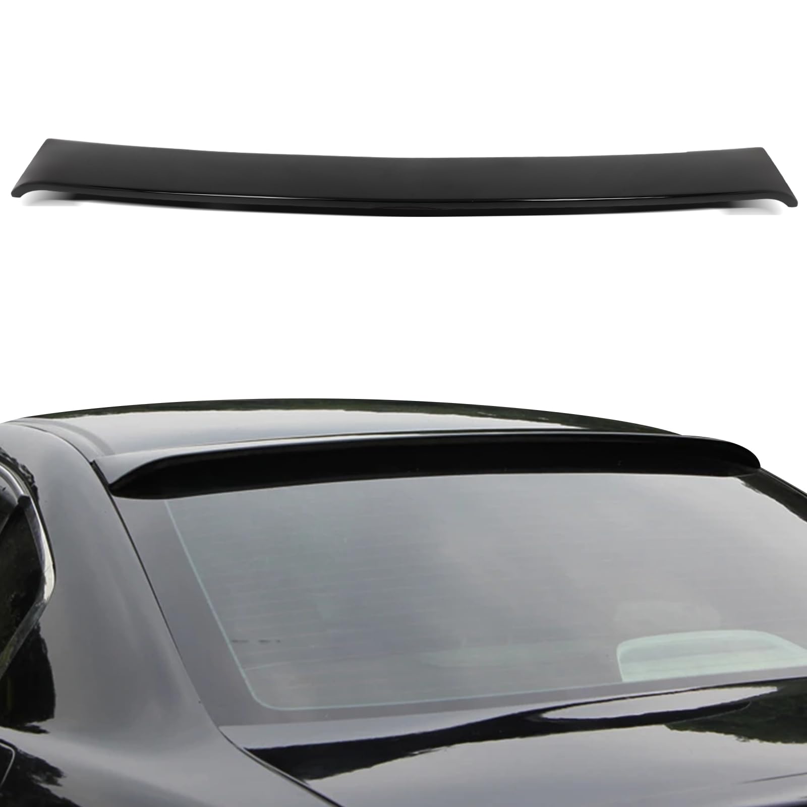 SCITOO Roof Spoiler Fits for 2008-2012 for Honda Accord | Glossy Black Rear Wind