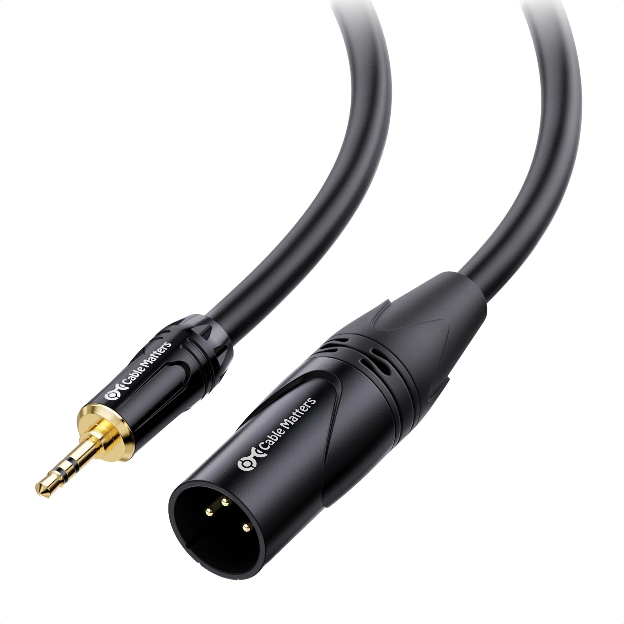 Cable Matters 3.5mm to XLR Cable, Male to Male, 6ft | XLR to 1/8 Inch Cable, Com