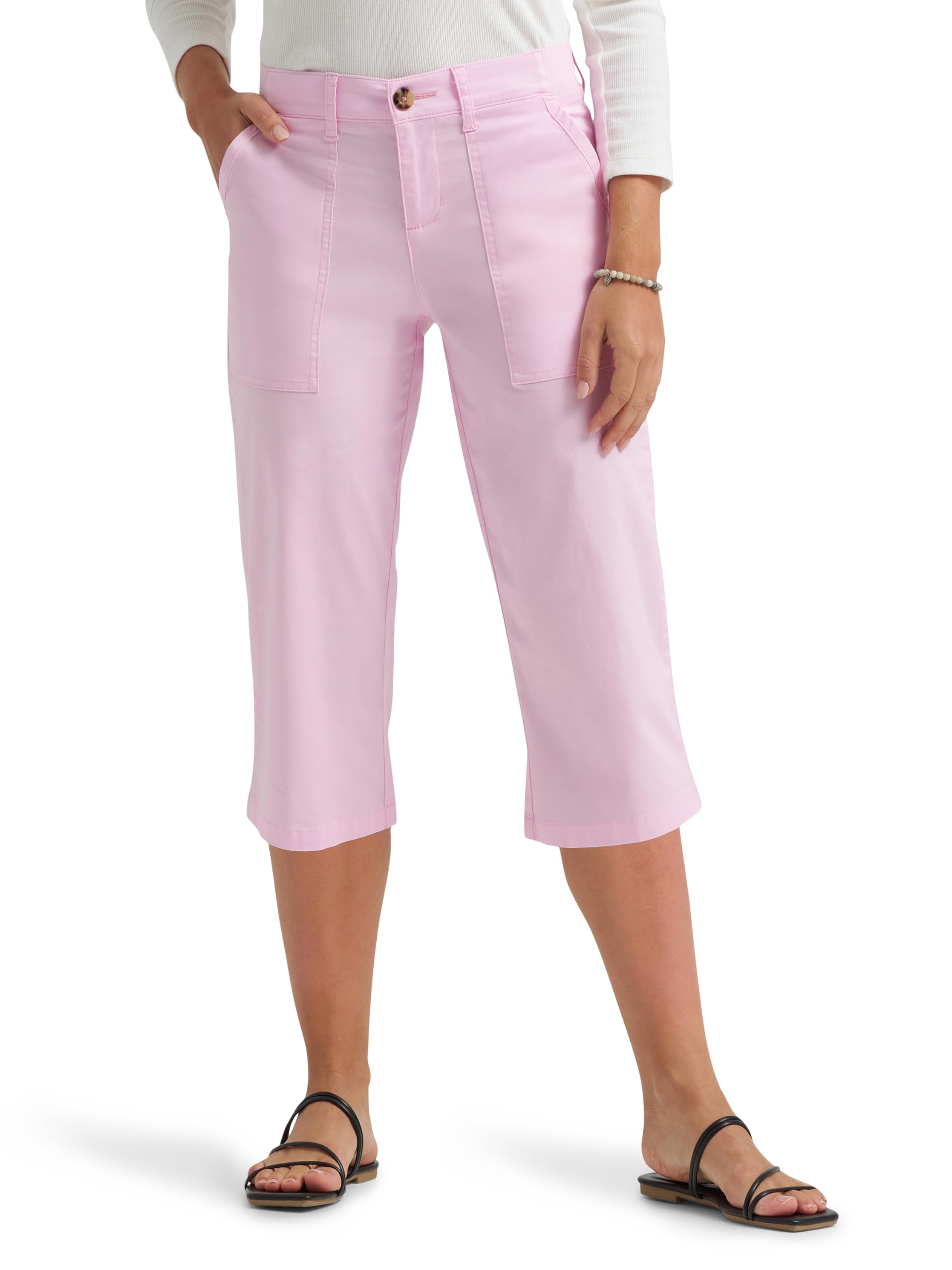 Lee Women's Ultra Lux Comfort with Flex-to-go Utility Skimmer Capri Pant