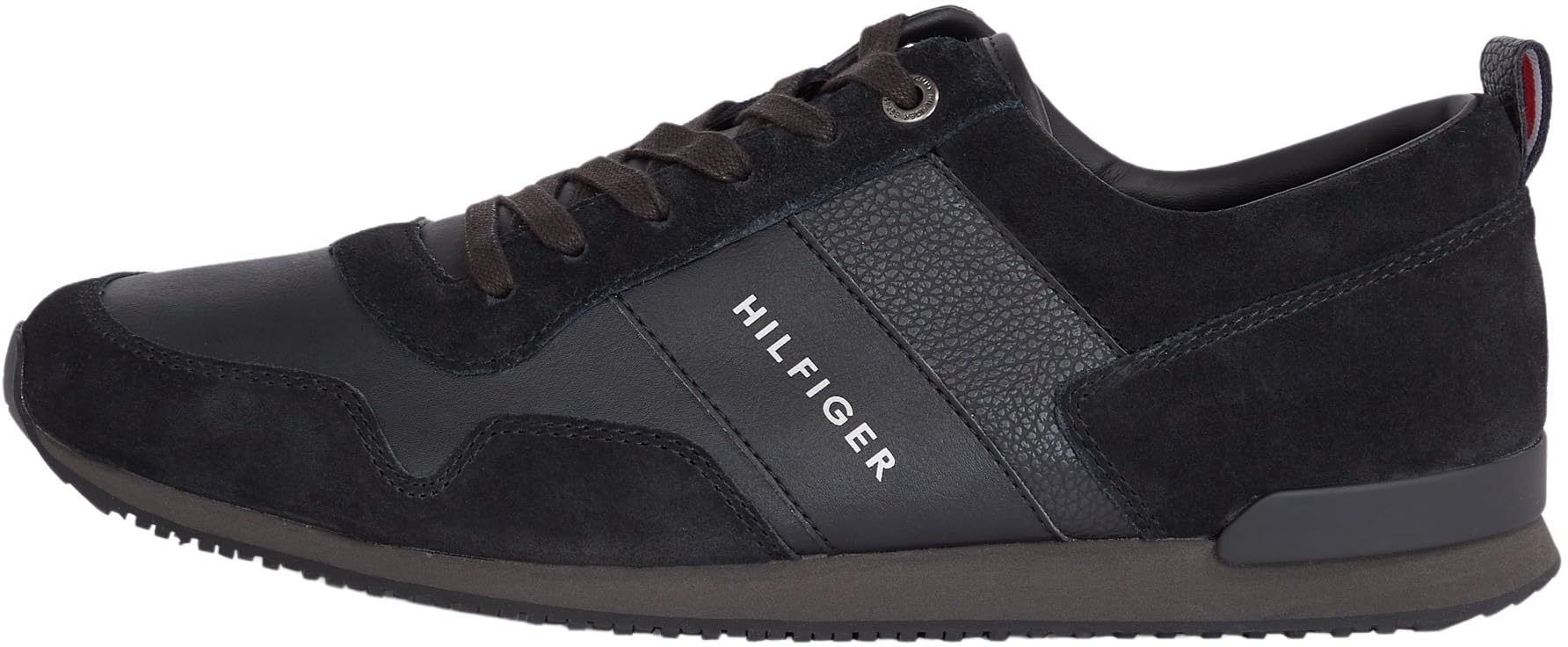 Tommy Hilfiger Men’s Iconic Leather Suede Mix Runner Trainers