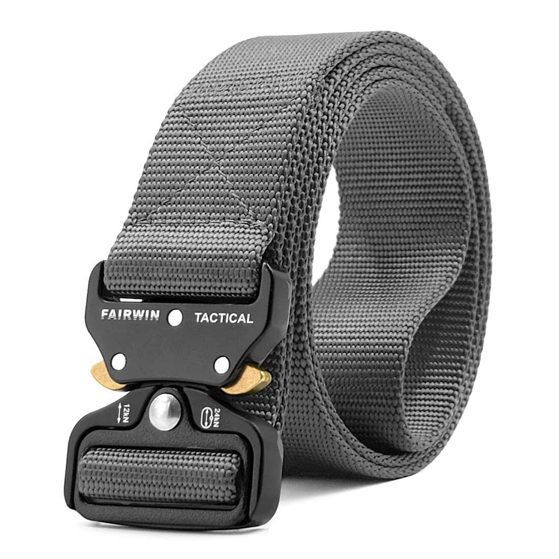 FAIRWIN Tactical Belt, Work Belts for Men Military Webbing Riggers Web Belt Heav