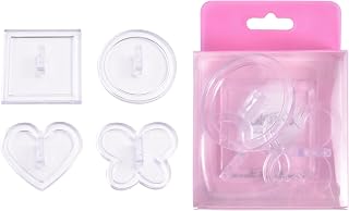 4pcs Nail Practice Stand Nail Support for Nails Display Fake Nail Holder Painting Nail Designs for Beginner Practice Nail Art, Home DIY and Nail Art Salon Use (Clear)