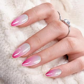 Magnetic Nail Stickers Reusable Cat Eye Nail Stickers Soft Gel Shiny Full Coverage Almond T Shape Nail Stickers for Home Manicure