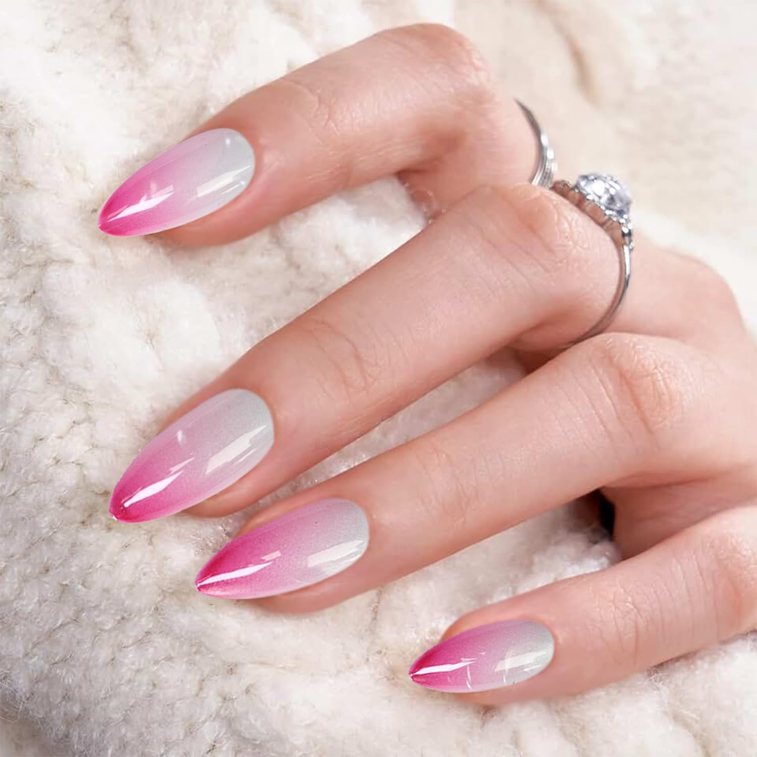 Magnetic Nail Stickers Reusable Cat Eye Nail Stickers Soft Gel Shiny Full Covera