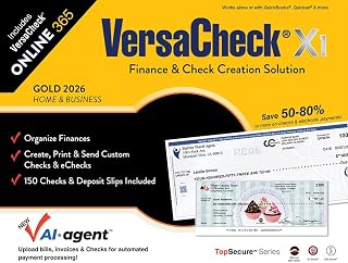 VersaCheck X1 Gold 2026 (Download) + VersaCheck ONLINE Gold 1yr Sub Bundle [PC Download]