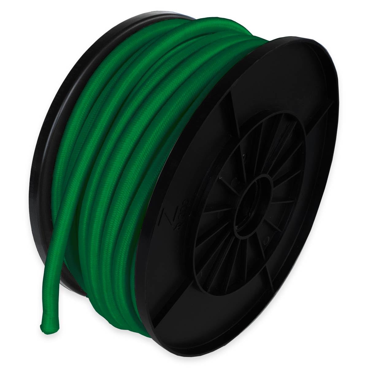 Elastic Cord Green 25 m - Quality PRO TECPLAST 9SW - Cable for Tarpaulins with D