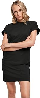 Urban Classics Ladies Organic Cotton Cut on Sleeve Tee Dress Women's Dress