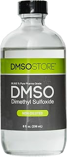 DMSO 8 oz. Glass Bottle Non-diluted 99.995% Pure Low Odor Pharma Grade Liquid Dimethyl Sulfoxide Super High Quality Made by DMSO Store