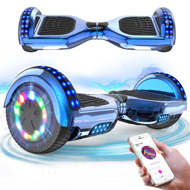 RCB Hoverboards for Kids and Adults 6.5 inch, Hoverboards with Bluetooth - Speak