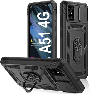 PASNEW Military Case for Samsung Galaxy A51 4G,6.5",Black