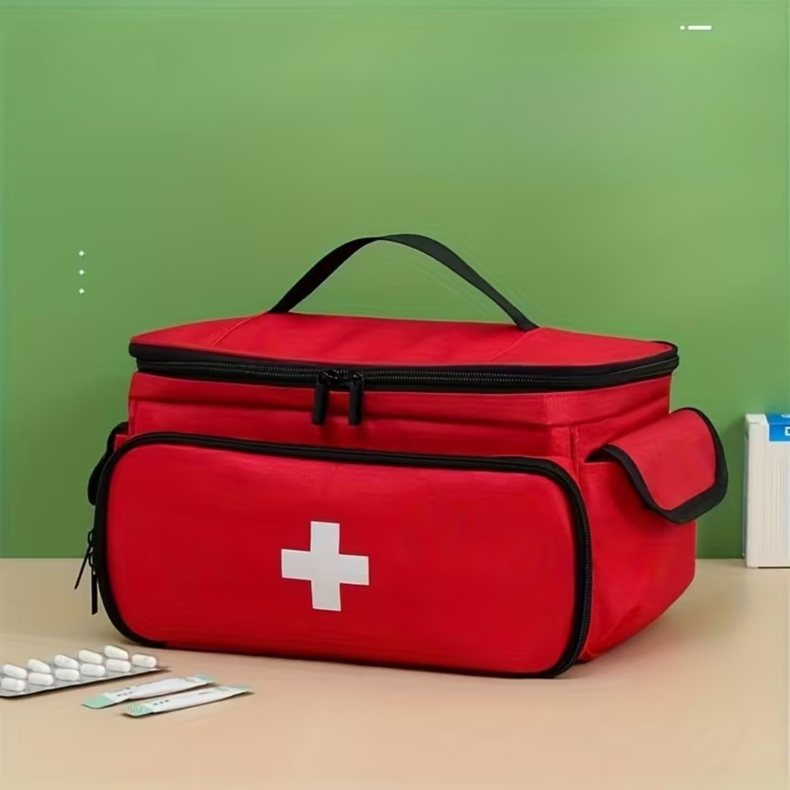 Travel Medicine Bag, Medicine Storage Bag, Medical Kits Organizer | Multiple Com