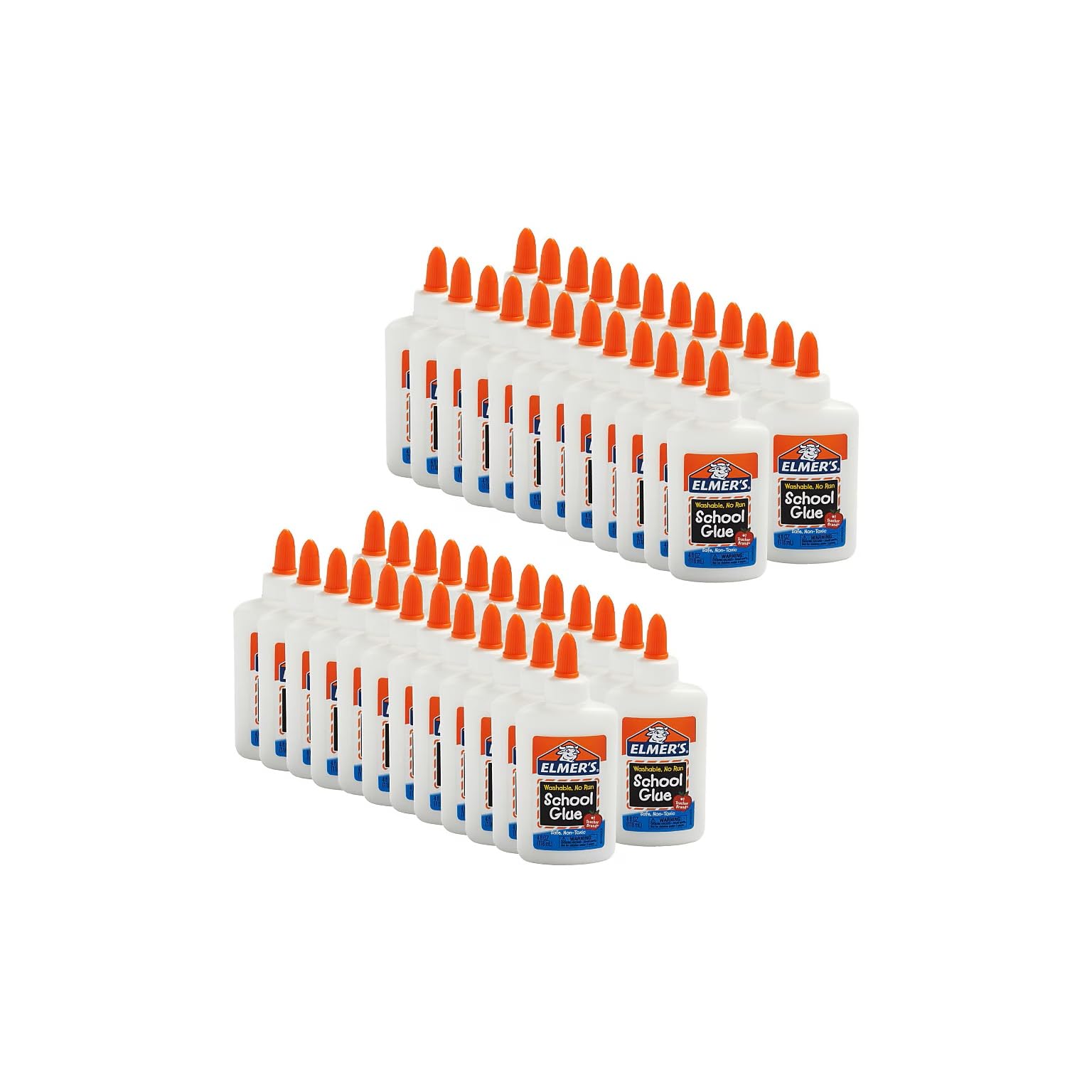 Elmer's Washable Liquid School Glue, 4 oz., White, 48/Box