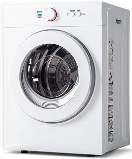 Feelfunn 1020W Portable Clothes Dryer with 4 Automatic Drying Modes | Runs on 110V and Combines a Stainless Steel Tub with 1.8 Cu.Ft for Compact Living Spaces