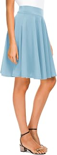 Urban CoCo Women's Basic Casual Skater Skirt Elastic Fabric Mini Skater Skirt M