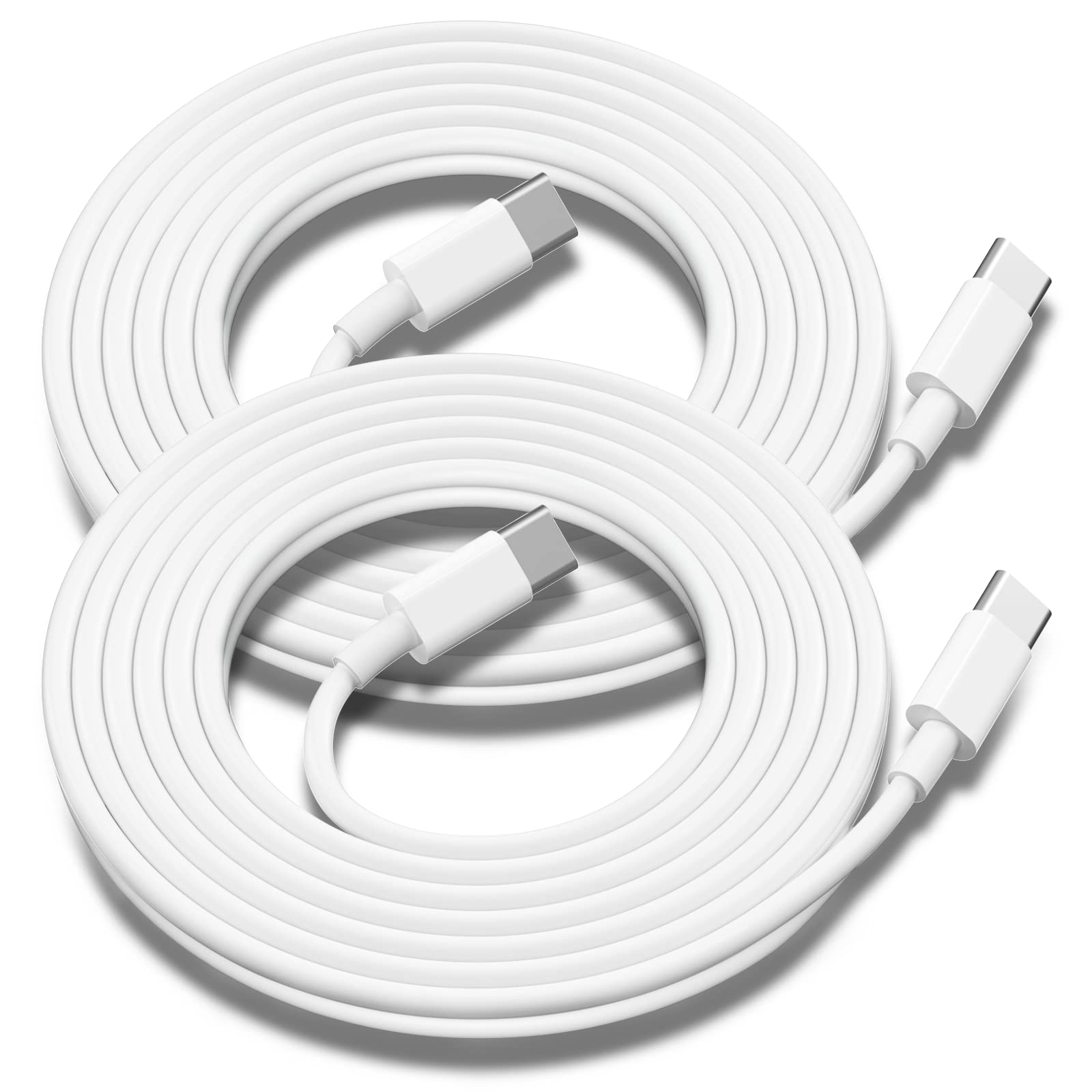 USB C to USB C Charging Cable for Apple 2Pack 10ft, Long Type C to C Cord | Fast