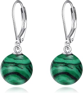 925 Sterling Silver Pearl Leverback Earrings Dangle Drop Jewelry Gifts for Women