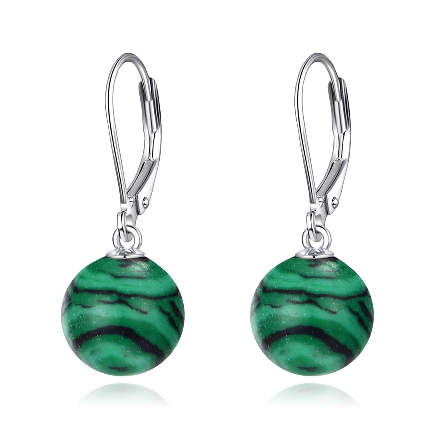 925 Sterling Silver Pearl Leverback Earrings Dangle Drop Jewelry Gifts for Women