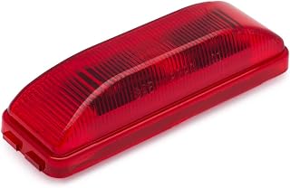 Lumitronics RV Model 19 Thin Line Sealed LED Marker Clearance Light (Red) | 12V LED clearance and side marker light for RVs and trailers. Sealed, weatherproof housing. Easy install. Red.