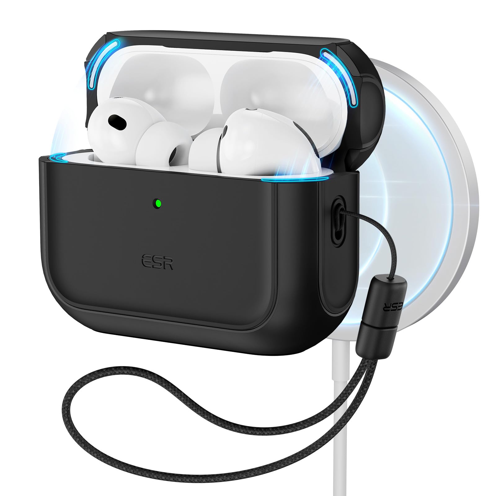 ESR for AirPods Pro 3 Case, Compatible with MagSafes, Black | Compatible with Ai
