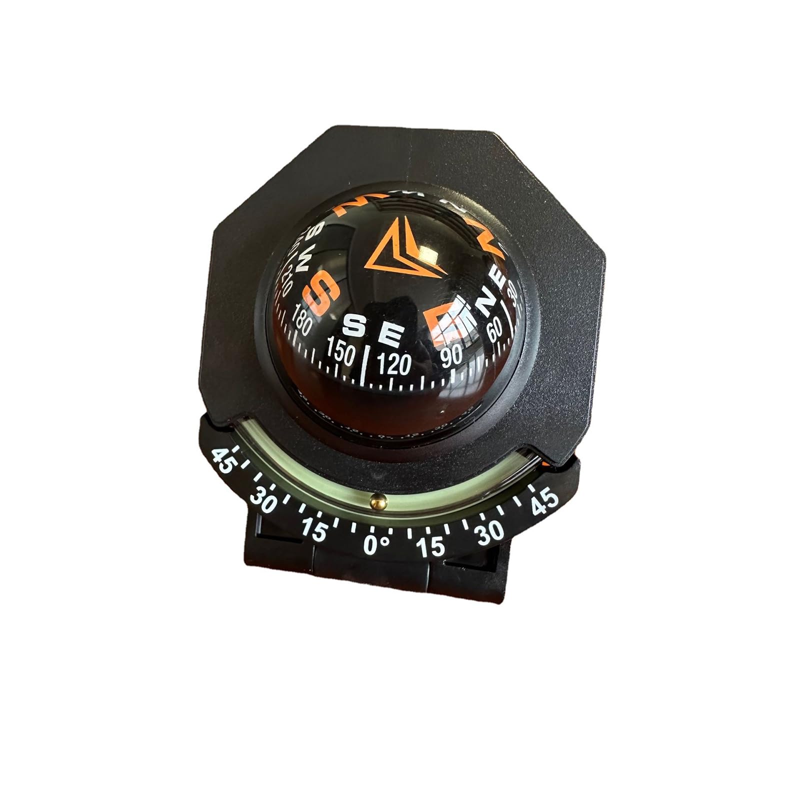 Car Dashboard Compass Ball Collapsible Automotive Compass with Slope Meter | Uni