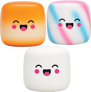 Squeeze Please 3 Pack Marshmallow Stress Relief Sensory Fidget Squishy Toy | Autism Toys, Fidget Toys, Sensory Toys, Stress Toys, Squishy Toys, Stress Balls, Sensory Squeeze, Scented Marshmallows