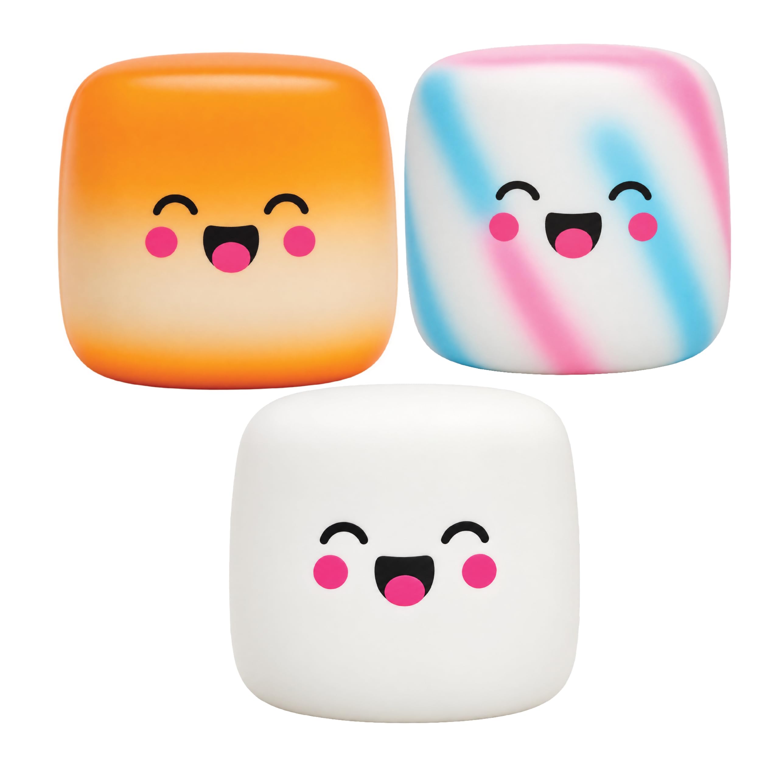Squeeze Please 3 Pack Marshmallow Stress Relief Sensory Fidget Squishy Toy | Aut