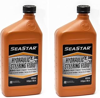 SeaStar Steering Fluid, 1 Quart (Two Pack), Marine, Prevent Corrosion, 32 oz