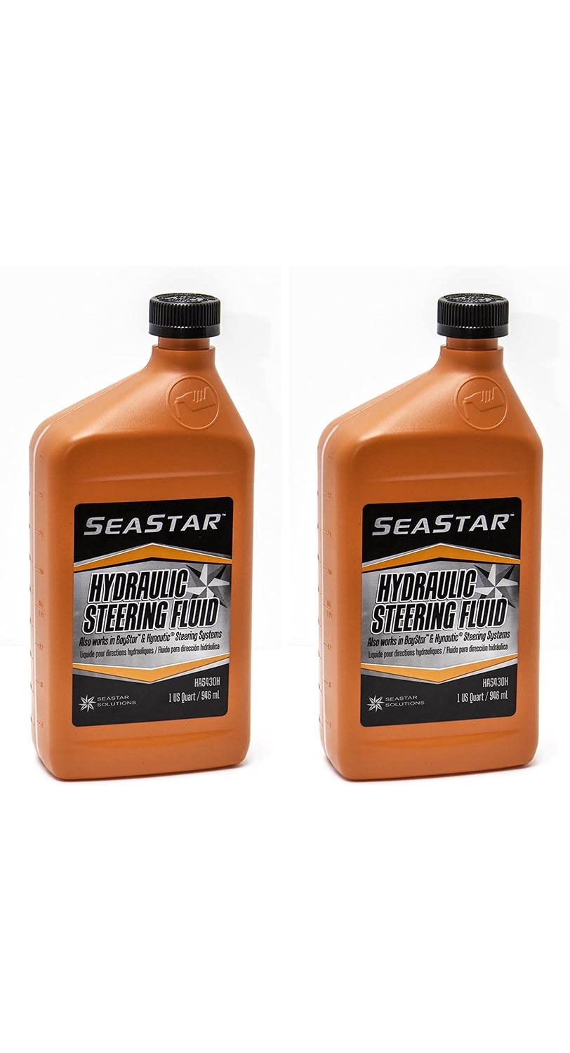 Dometic SeaStar Hydraulic Steering Fluid, HA5430H, 1 Quart (Two Pack)