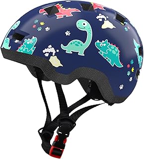 Toddler Helmet,Adjustable Lightweight Baby Infant Bike Helmet for 1-6 Year | CPSC,45-54cm,12 Vents,220g,Dial Fit,2 Washable Liners,with Dust Bag,PC+EPS,for Bike/Scooter/Tricycle