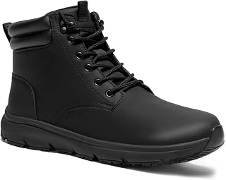 Non Slip Boots for Men Waterproof Boots Leather Lightweight Boot Outdoor Booties