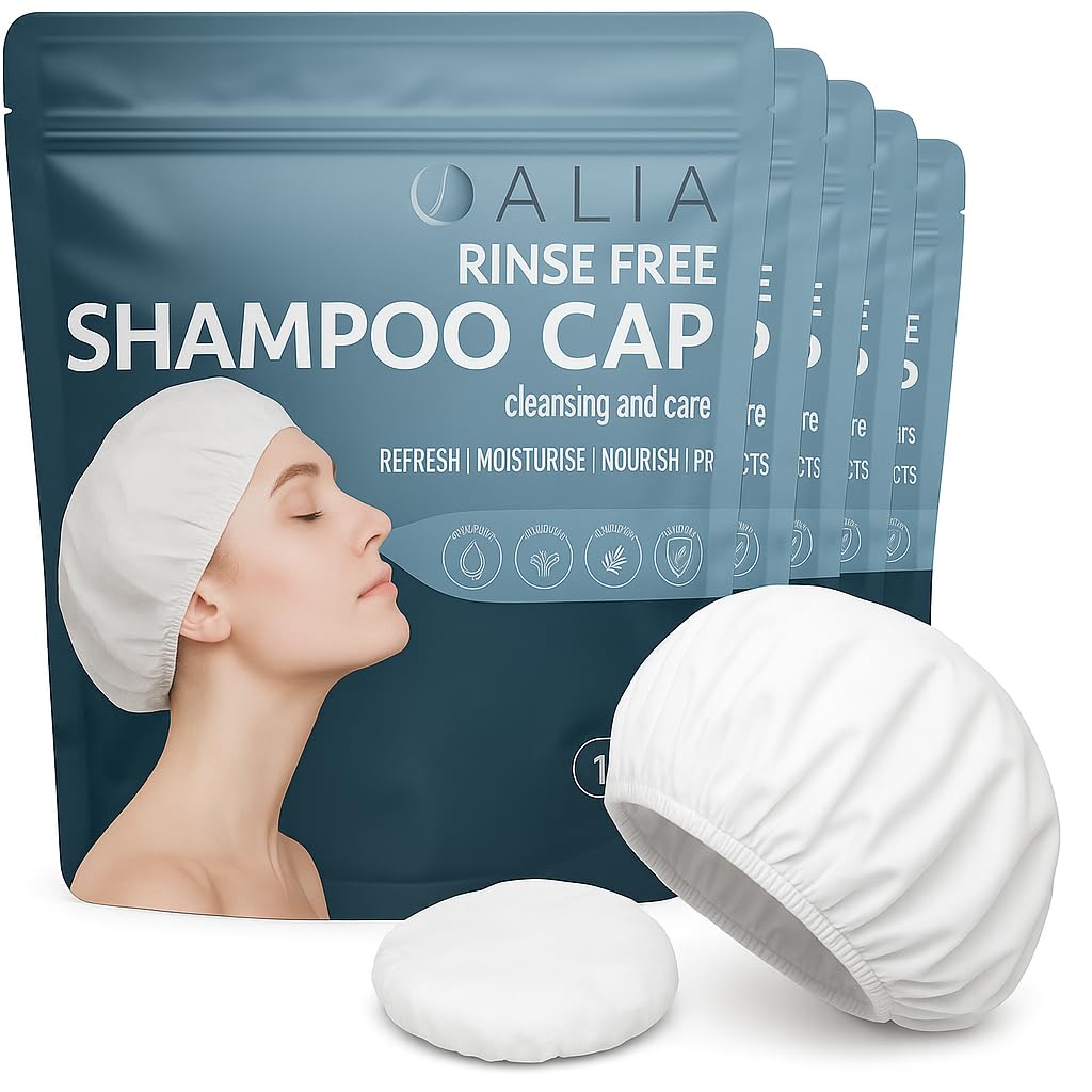 5 x ALIA No-Rinse Shampoo Caps | Waterless Hair Wash | Microwavable | | Quick, E