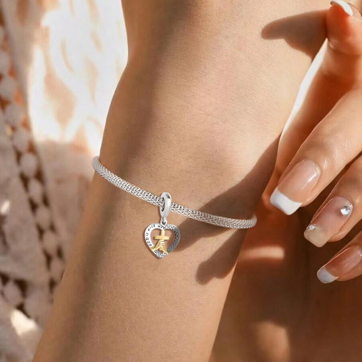 1 x Fashion Sterling Silver Bow 26 Letters Pendant Bead Charm Bead Perfect for D