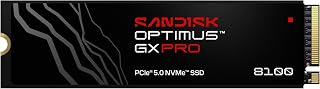 SANDISK 8TB Optimus GX PRO 8100 PCIe 5.0 NVMe SSD - M.2 2280, Up to 14,900 MB/s Read Speed, Lightning-Fast Performance - SDSP82800TAN