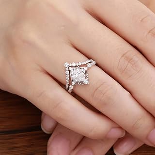 1pcs 925 Silver Square Ring Inlaid Shiny Geometric Pattern for Women Fine Jewelry Daily Life Dating Prom Decoration Fashion Trends