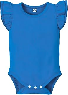 Magic Park 0-24M Infant Girl Ruffle Romper Baby Cotton Bodysuit