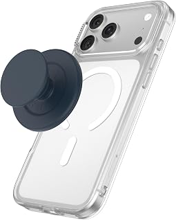 PopSockets MagSafe Grip for Phone, Support- Soft Touch Navy Blue