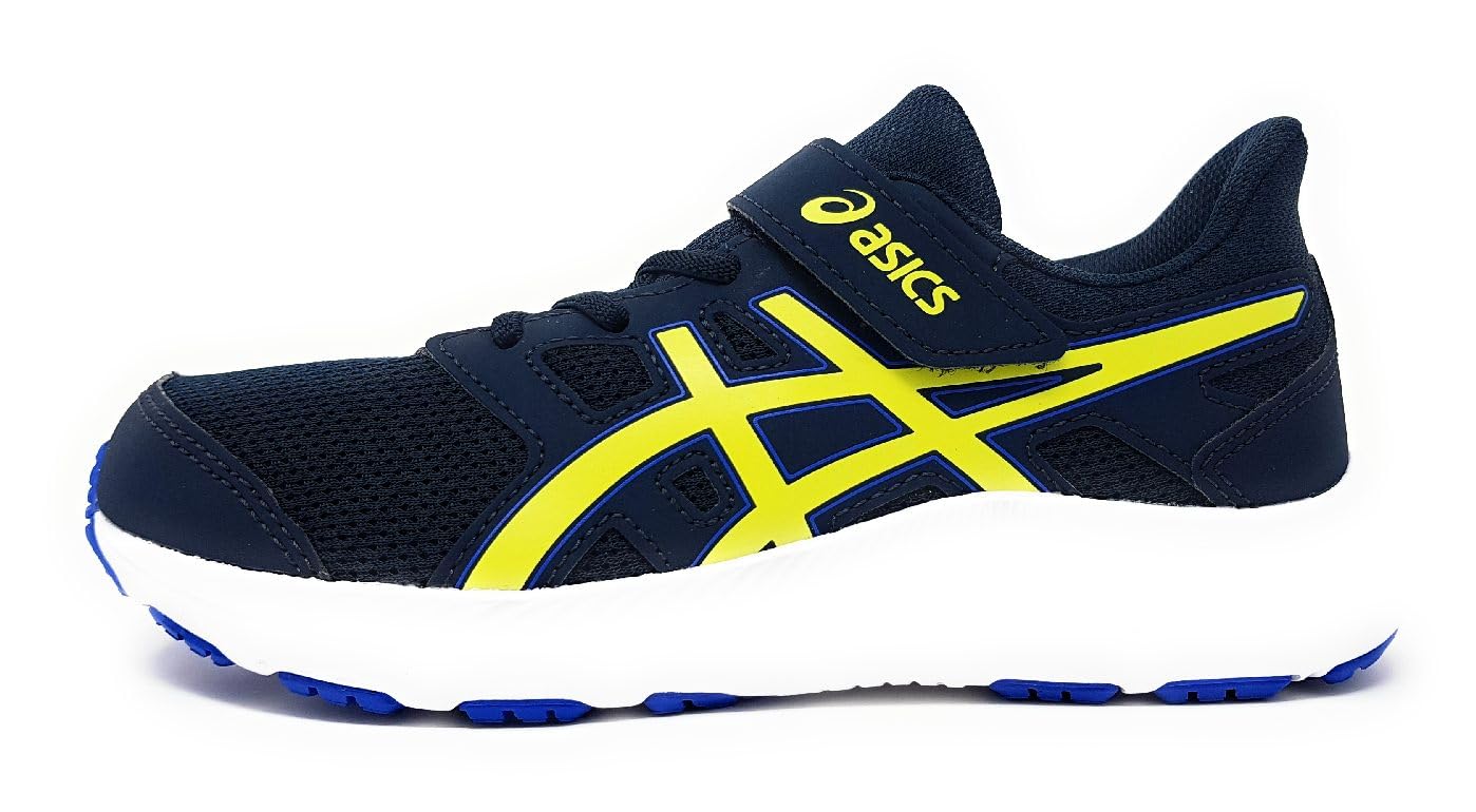 ASICS Jolt 4 PS 1014A299401, Trainers, French Blue Glow Yellow, 32.5 EU