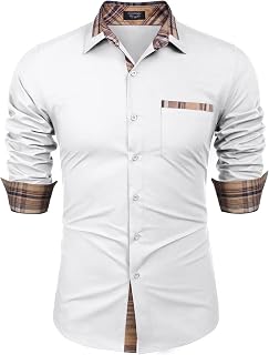 COOFANDY SHIRT メンズ US サイズ: X-Large カラー: ホワイト