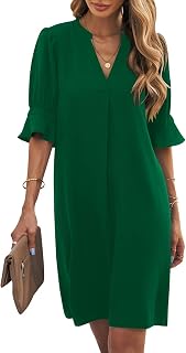 Wkior Women's Summer Dress with Halter Neck and Pocket