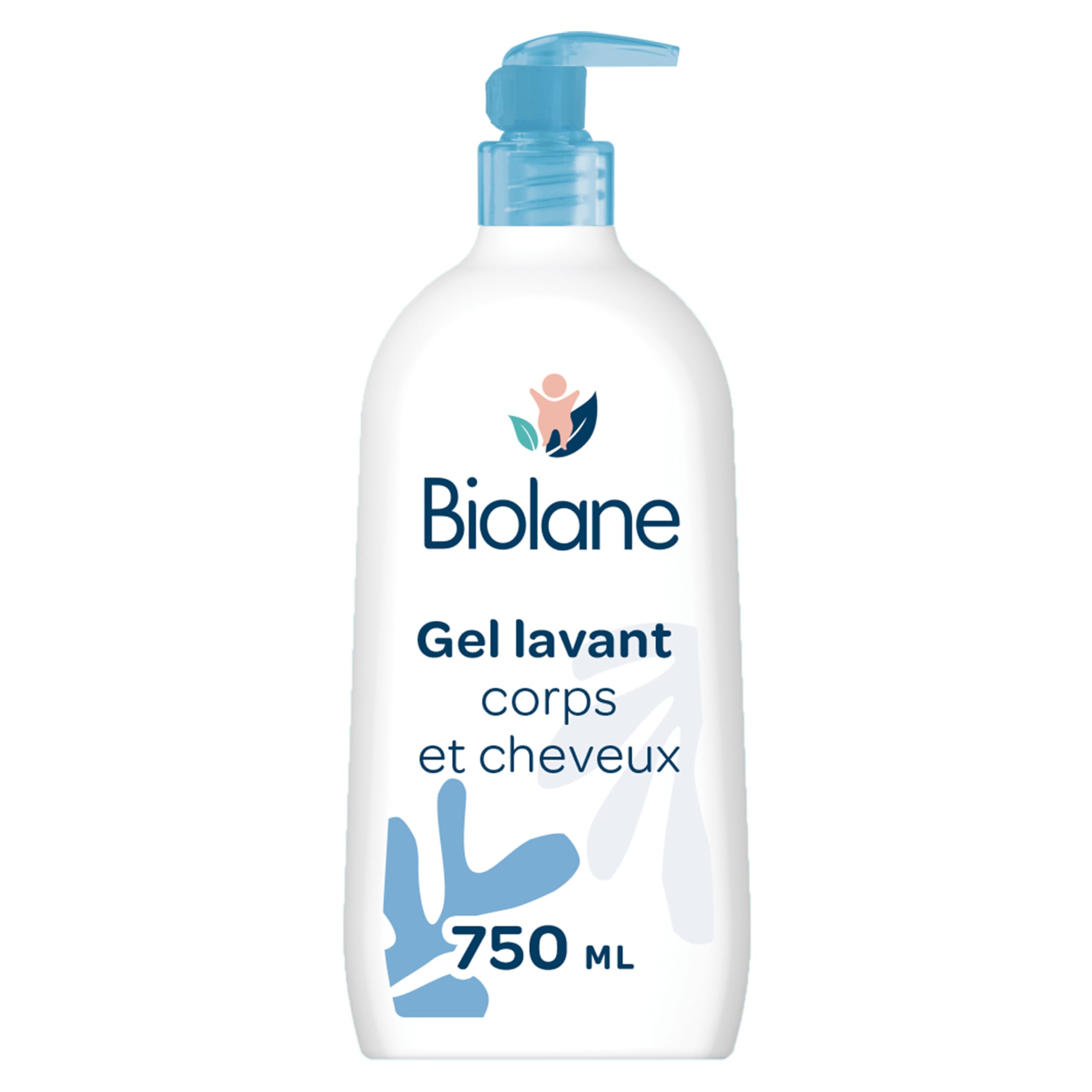 BIOLANE - Baby shower gel body and hair 2 in 0.8 - 750 ml - 97% natural | Body &