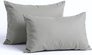 HOSUR Pillowcase 50 70 Large 2-Piece Set Peach Skin Treatment Envelope Style Pillow Cover 【Durable High-Density Fabric・Skin-Friendly】 Pillowcase Easy to Put On and Take Off Antibacterial and